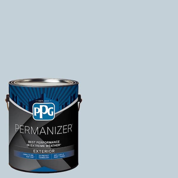 1 gal. PPG10-12 Cool Gray Semi-Gloss Exterior Paint