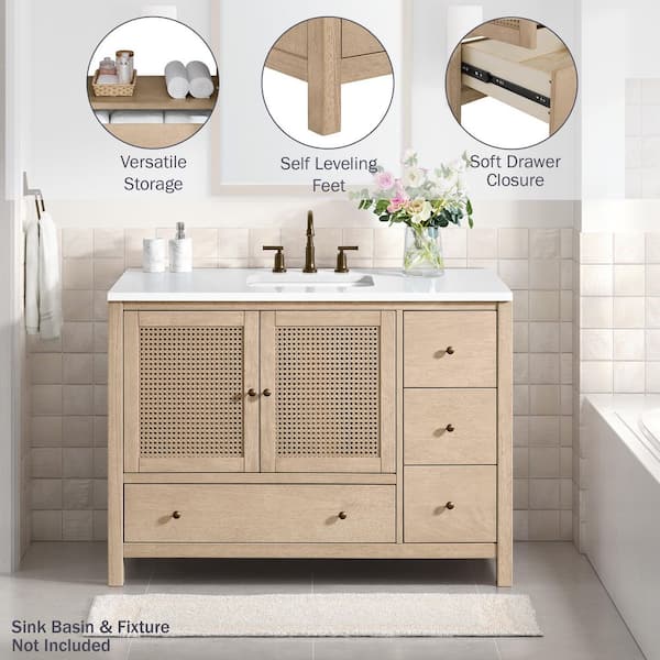 Alaterre Furniture Lucca 21.5 in. Freestanding Bathroom Vanity