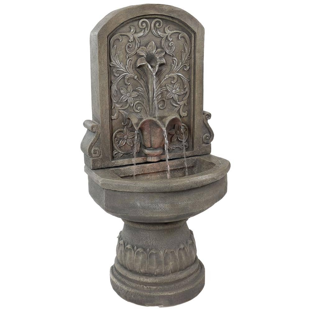 Sunnydaze Lovely Lily Polyresin Outdoor Wall Fountain WNC-854 - The ...