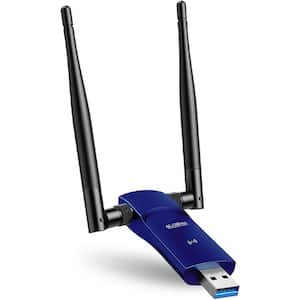 1300 Mbps USB Wi-Fi Network Adapter Blue (1-Pack)