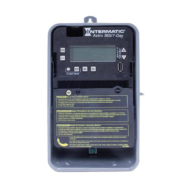 Intermatic Astronomic 7-Day/365-Day 120-277- Volt AC Outdoor 2-Circuit Electronic Control, 2-SPST/DPST, Metal Enclosure