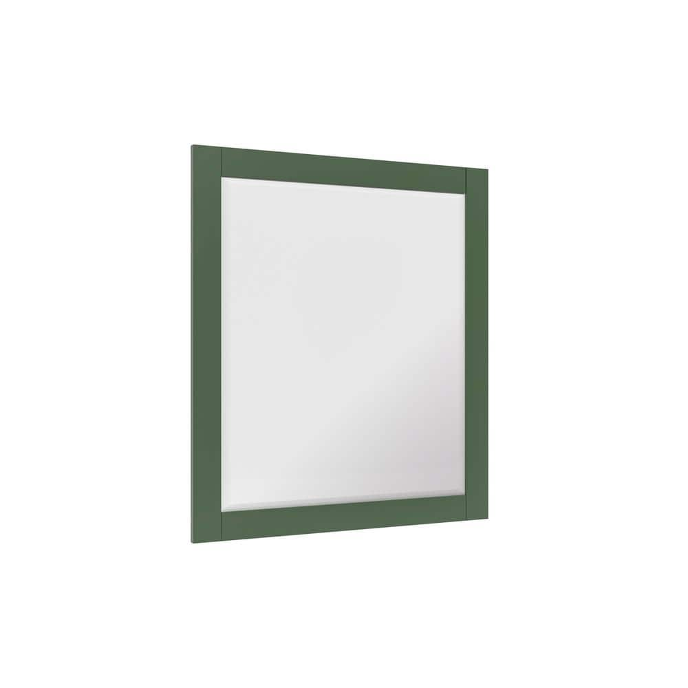 Galsaky 28 in. W x 32 in. H Rectangular Framed Beveled Edge Bathroom Vanity Mirror in Forest Green -  HOMEVY STUDIO, M4001-28-07