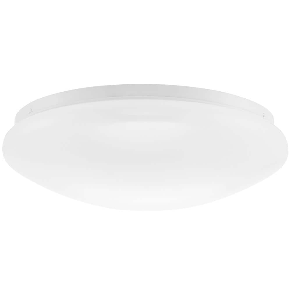 Modern 13" Smart LED Flush Mount Ceiling Light, Dimmable, White