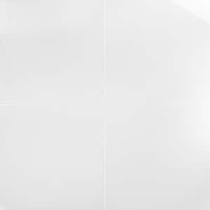 Lucid Nanoglass White 24 in. x 24 in. Polished Porcelain Floor and Wall Tile (11.62 Sq. Ft./Case)