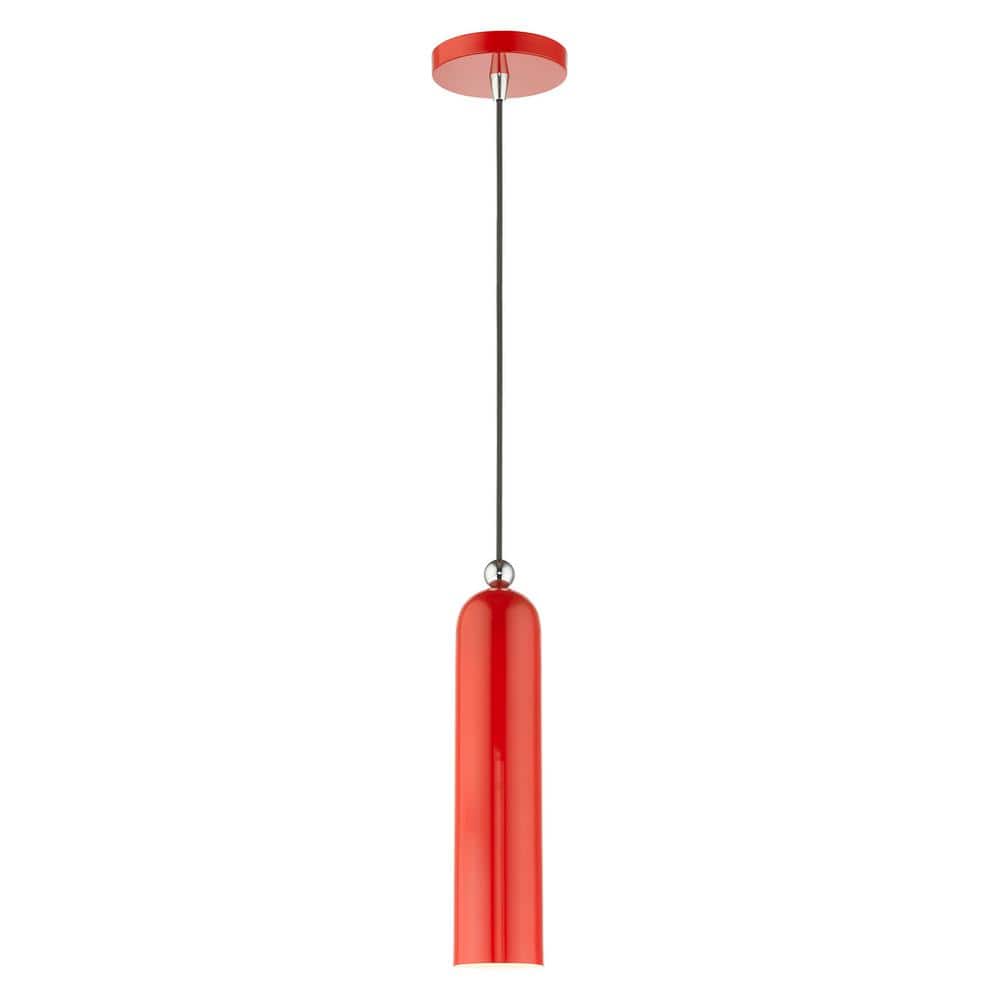 Ardmore 1 Light Shiny Red Pendant