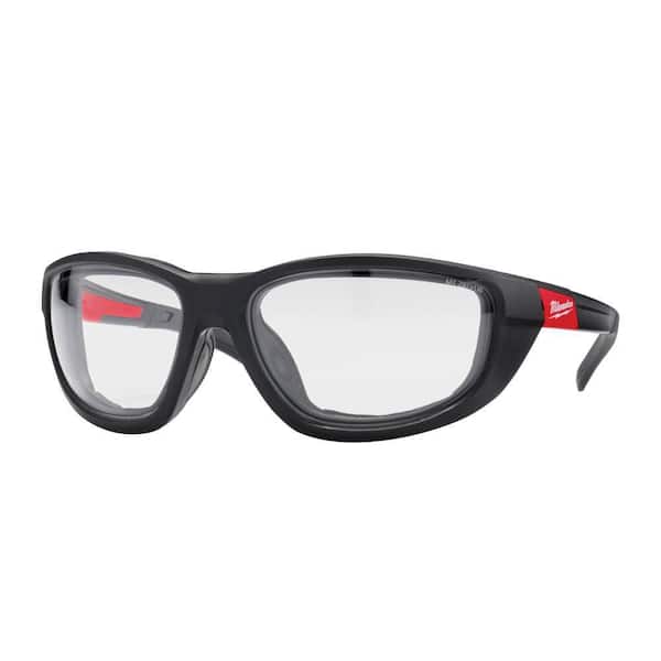 Milwaukee Performance Safety Glasses with Clear Fog-Free Lenses and Gasket