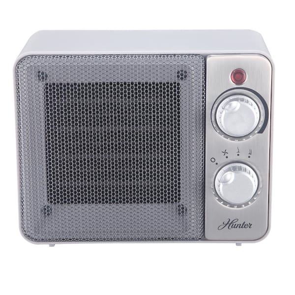 Hunter 1500-Watt Ceramic Retro Electric Portable Heater - White