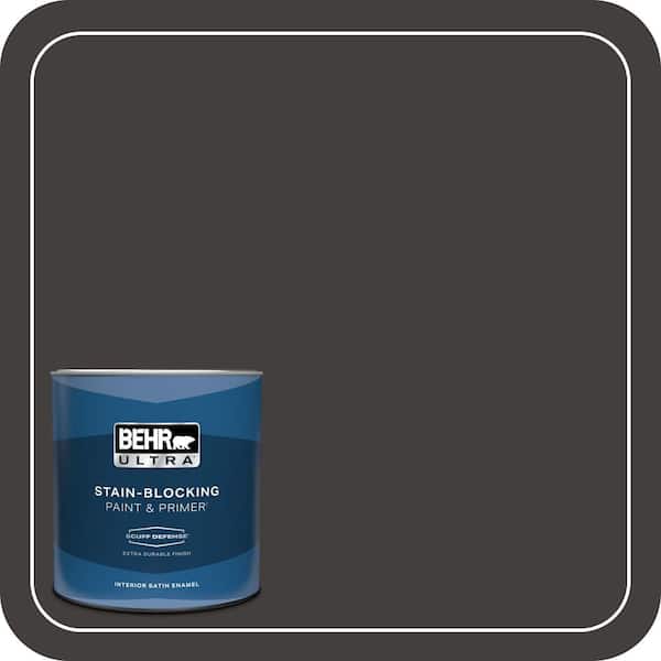 BEHR ULTRA 1 qt. #MQ1-35 Off Broadway Extra Durable Satin Enamel Interior Paint & Primer
