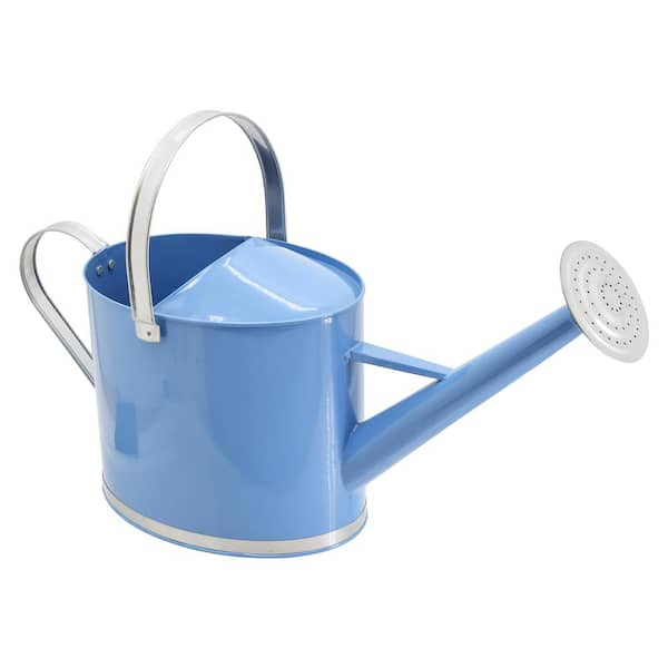 Arcadia Garden Products Chic 1.8 Gal. Sky Blue Metal Watering Can