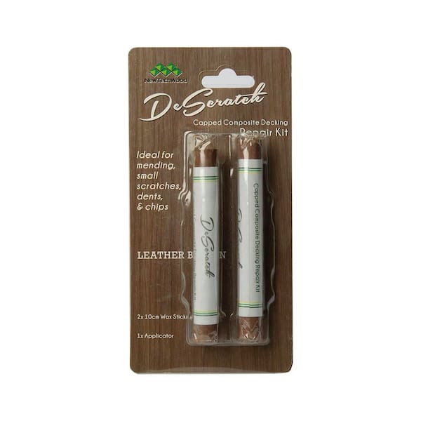 DeScratch Composite Decking Repair Kit in Leather Brown