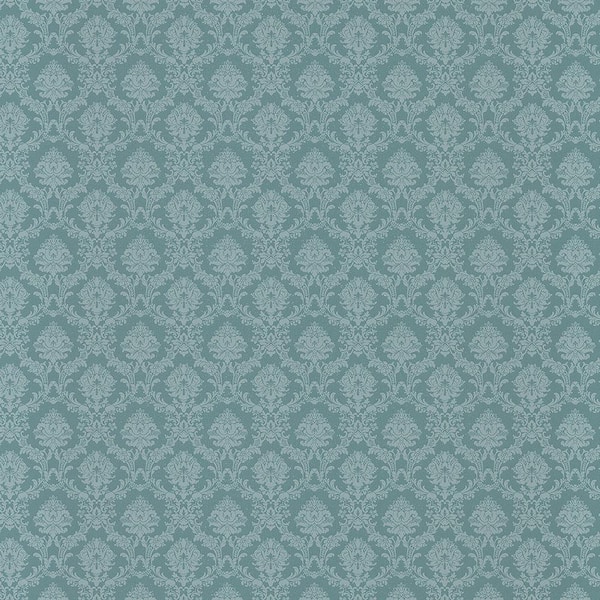Unbranded Mini Damask Vinyl Roll Wallpaper (Covers 56 sq. ft.)