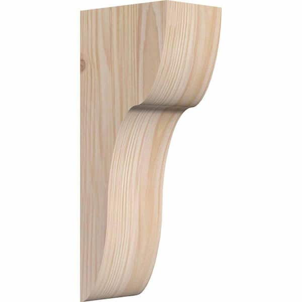 Ekena Millwork 5-1/2 in. x 8 in. x 20 in. Douglas Fir Carmel Smooth Corbel