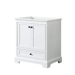 Deborah 29.25 in. W x 21.5 in. D x 34.25 in. H Single Bath Vanity Cabinet without Top in White