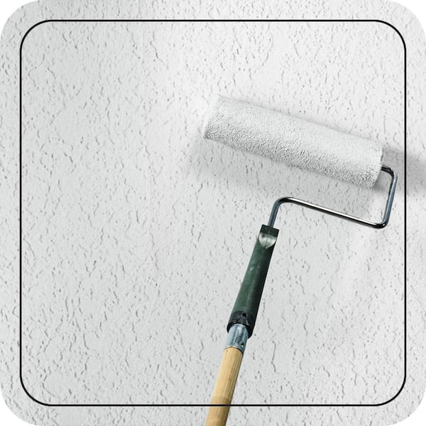 1 gal. #BWC-12 Vibrant White Flat Interior/Exterior Masonry, Stucco and Brick Paint