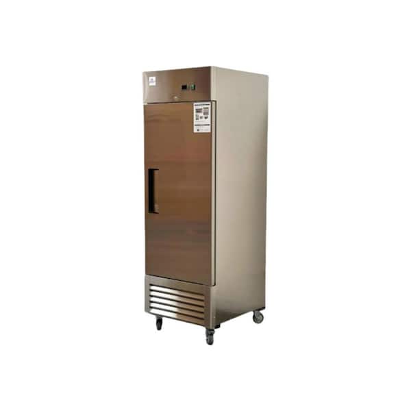 27 in. 20 cu. ft. Commercial Single Door Reach in Refrigerator in Stainless Steel