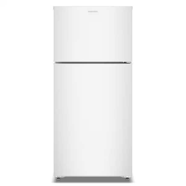 28 in. 14 cu. ft. Freestanding Wide Top Freezer Refrigerator in White with A Large Crisper Drawer