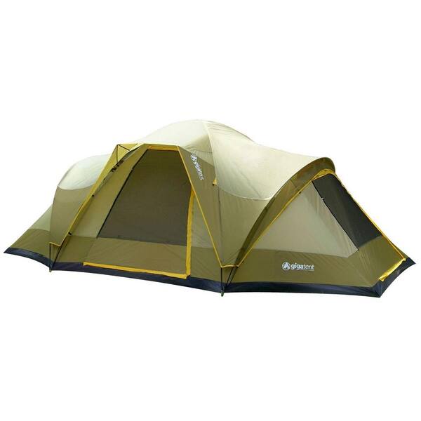 GigaTent GigaTent Wolf Mountain 18 ft. x 10 ft. 3 Room 3 Doors 5-6 Person Dome Tent