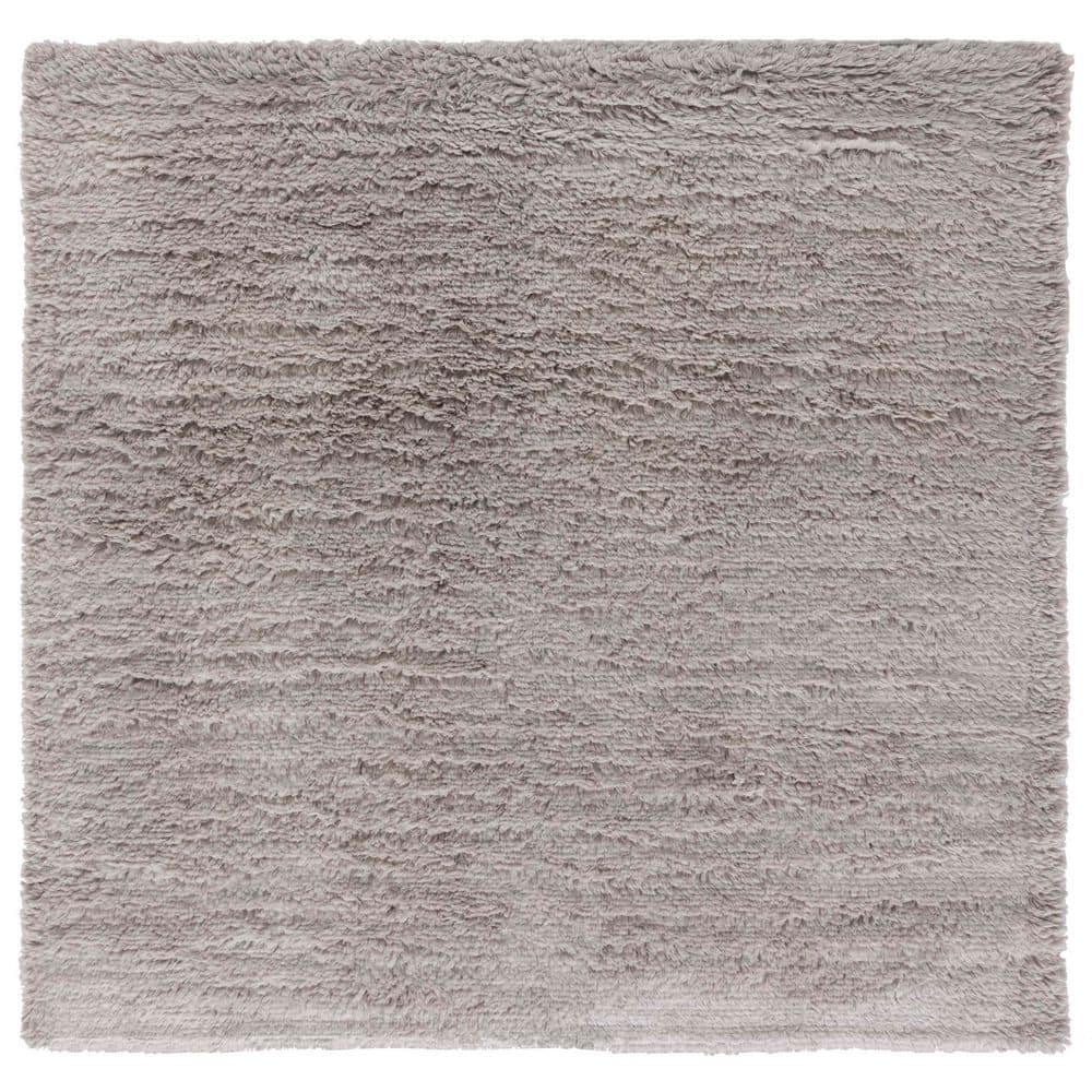 Casablanca 6 ft. x 6 ft. Gray Flokati Solid Color Square Area Rug price history on PriceWatchPro