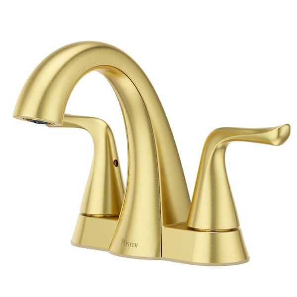 Willa 4 in. Centerset 2-Handle Bathroom Faucet in Brushed Gold