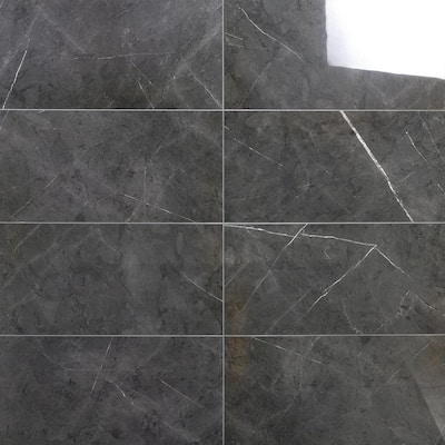Ivy Hill Tile Marmo Dark Gray 11 81 In, Dark Gray Floor Tile