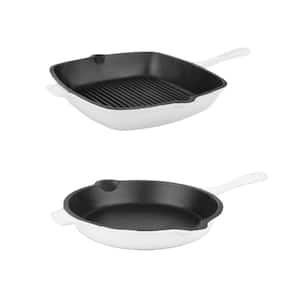 Neo 2-Piece Cast Iron Cookware Set in White
