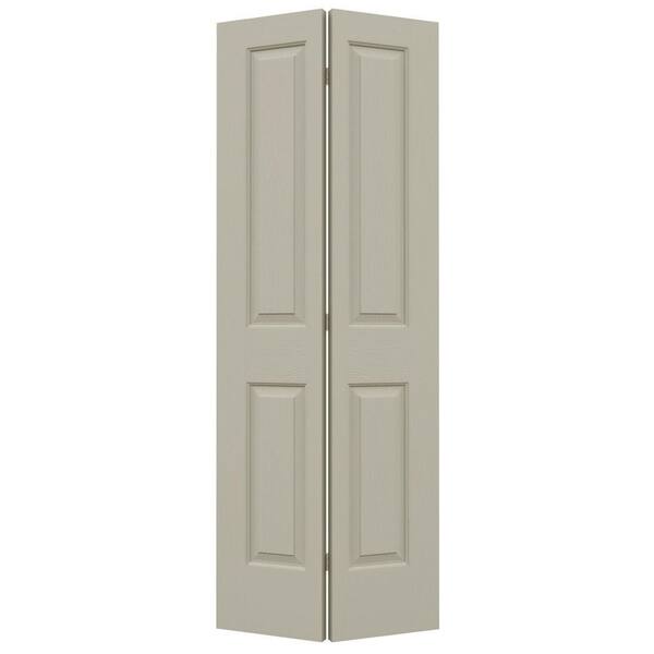 JELD-WEN Woodgrain 2-Panel Hollow Core Molded Interior Closet Bi-fold Door