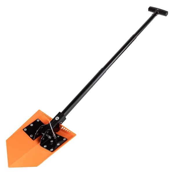 Delta Pro Collapsible Shovel – 6061 Aluminum Blade and 44 in. Aluminum Handle for Camping and Off-Road – Signal Orange