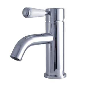 Paris Single-Handle Single-Hole Bathroom Faucet with Push Pop-Up in Polished Chrome