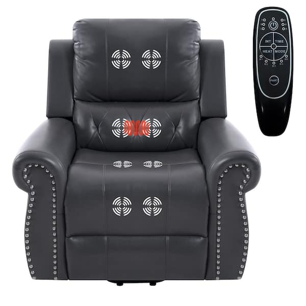 Fayette Power Lift Recliner Chair with Remote by Naomi Home Color Gray