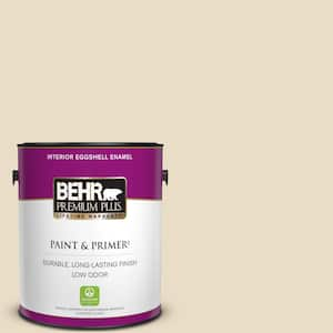 BEHR PREMIUM PLUS 1 gal. #N290-2 Authentic Tan Flat Low Odor 