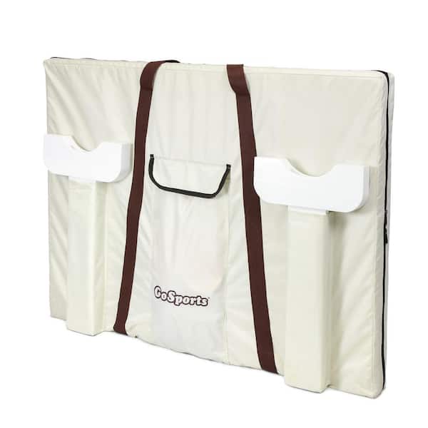 4 Ft Width! GoSports Giant 4 in a Row Game with Coin Tote Bag 