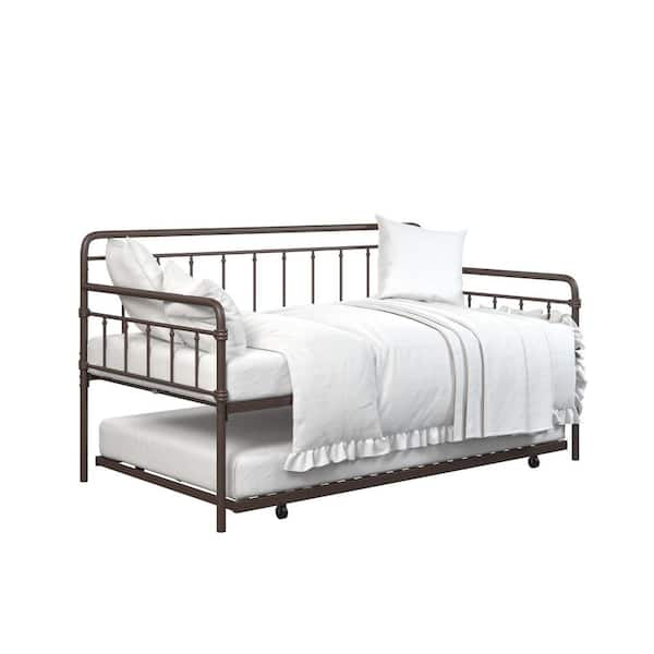 DHP Windsor Bronze Metal Twin Daybed With Trundle DE92766 - The Home Depot