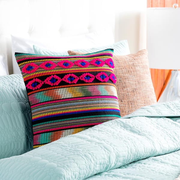 bright decorative pillows