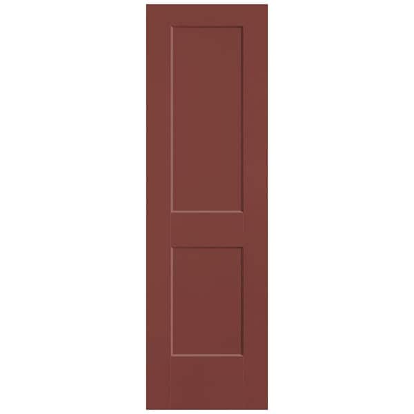Masonite 24 in. x 80 in. 2-Panel Logan Single Bore Solid Core Red Bluff Molded Composite Interior Door Slab
