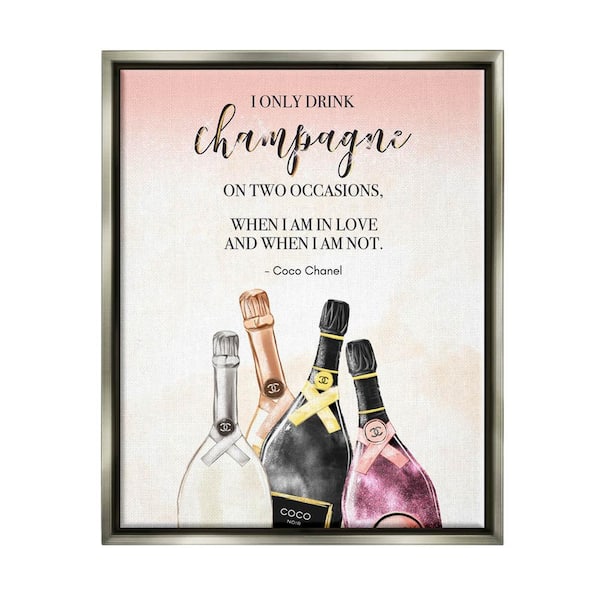 Stupell Industries Fashion Essentials with Iconic Glam Brands Framed Wall Art - Pink (Black - 11 x 14)