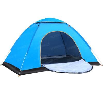 Outdoor Camping Tent 2-3 Person Waterproof Camping Tents Easy Setup, Blue