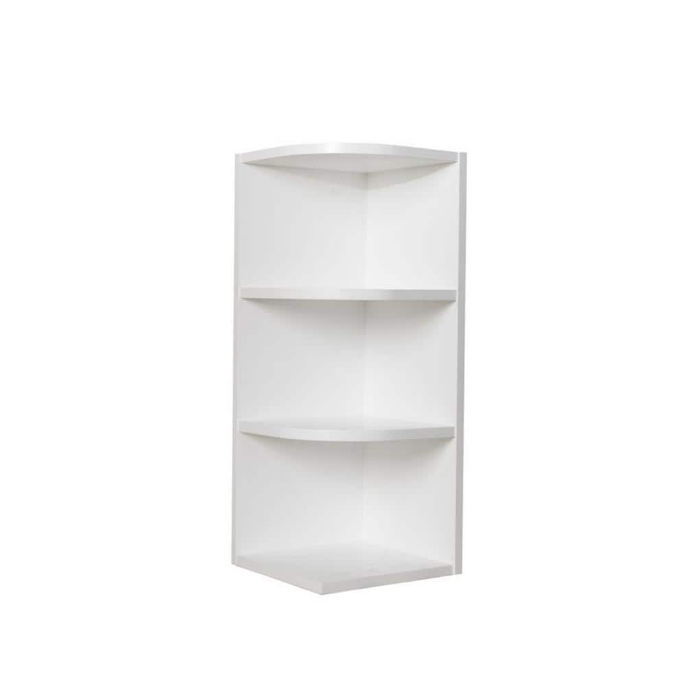 Bremen Ready to Assemble 12x36x12 in. Shaker Wall End Open Shelf Cabinet in White price history on PriceWatchPro