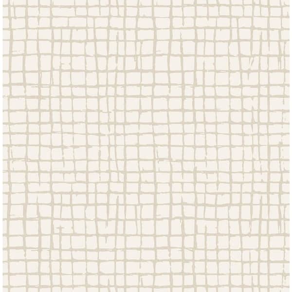 Chesapeake Madras Green Plaid Matte Paper Pre-Pasted Wallpaper