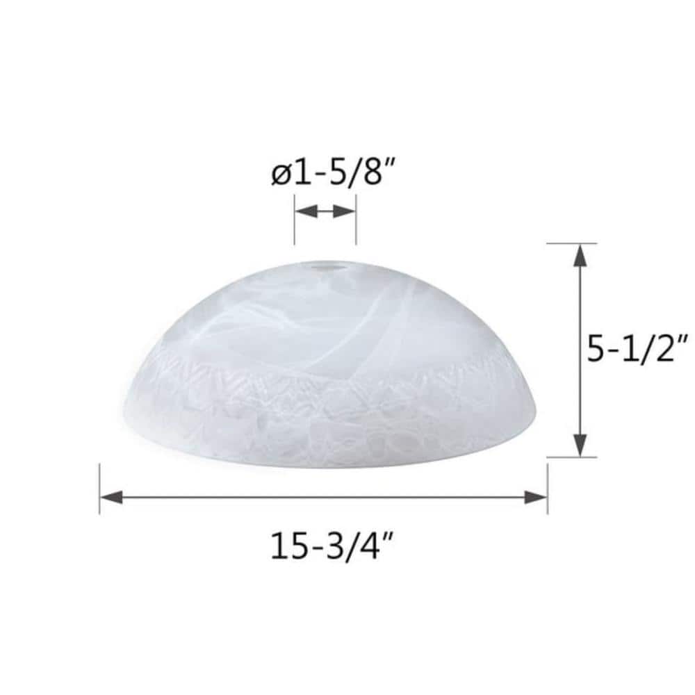 Large Frosted White Etched Alabaster Glass Bowl