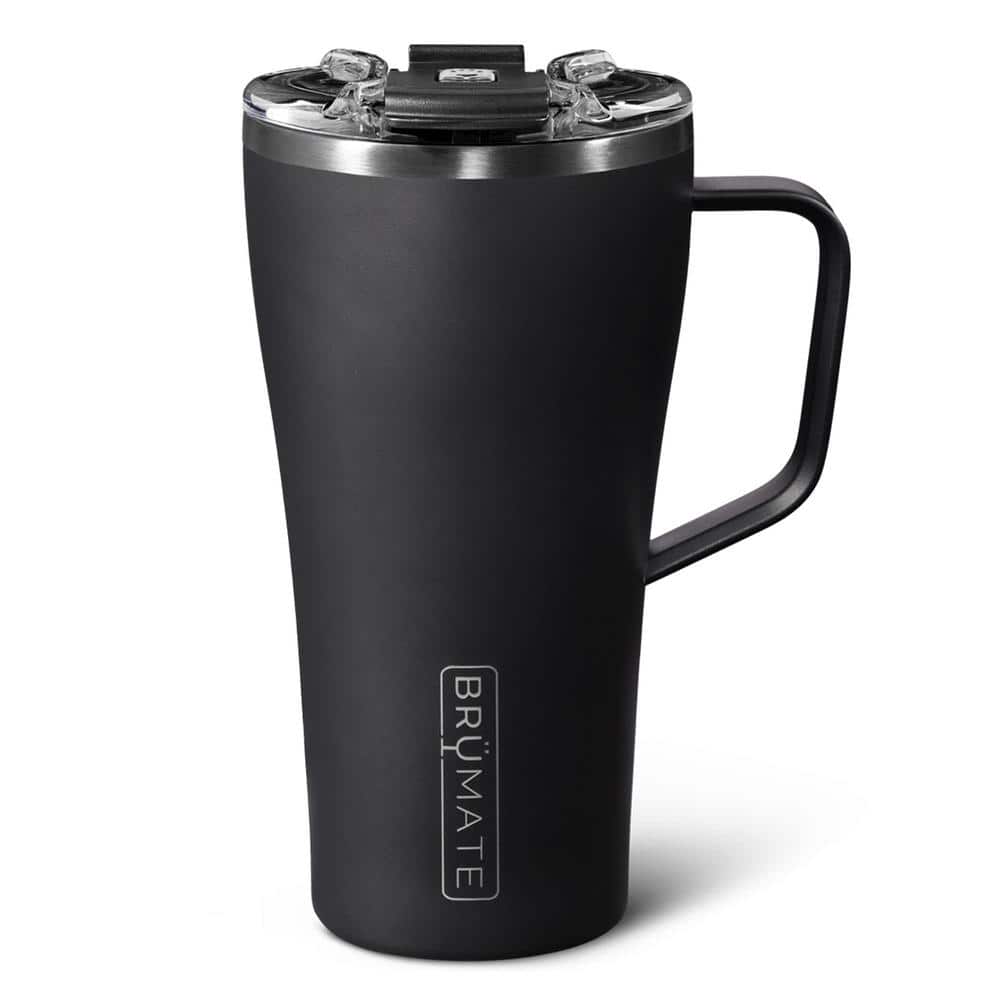 22 oz. Matte Black Stainless Steel 100% Leak Proof Insulated Coffee Travel 
