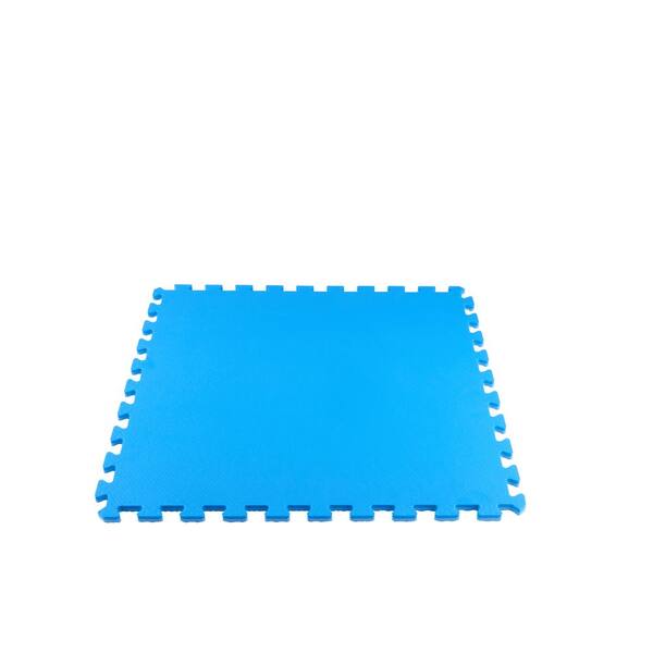 Primary Pastel 24 in. W x 24 in. L x 0.5 in. Thick Foam Exercise\Gym  Flooring Tiles (4 Tiles\Case) (16 sq. ft.)