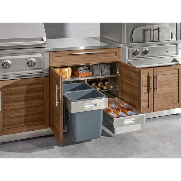 NewAge Products Outdoor Kitchen Stainless Steel Grove 92 in. W x