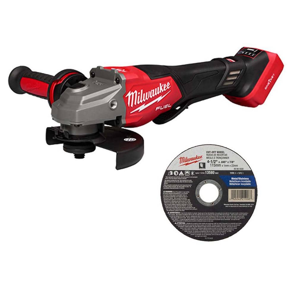 M18 FUEL ONE-KEY 18V Lith-Ion Brushless Cordless 4-1/2 in./6 in. Variable Speed Grinder w/Paddle Switch & Cut-Off Wheel price history on PriceWatchPro