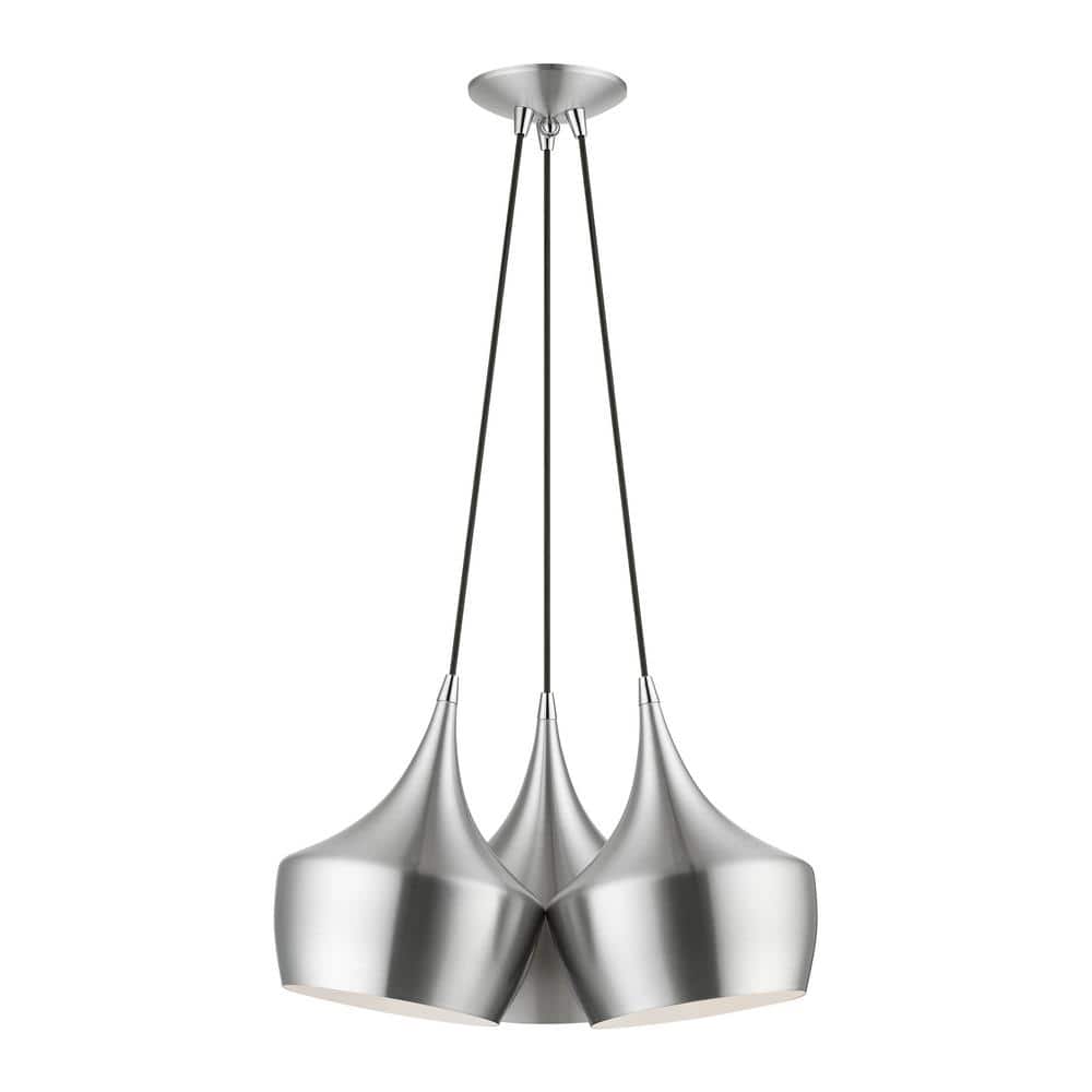 Goodwin 3-Light Brushed Aluminum Cluster Pendant price history on PriceWatchPro