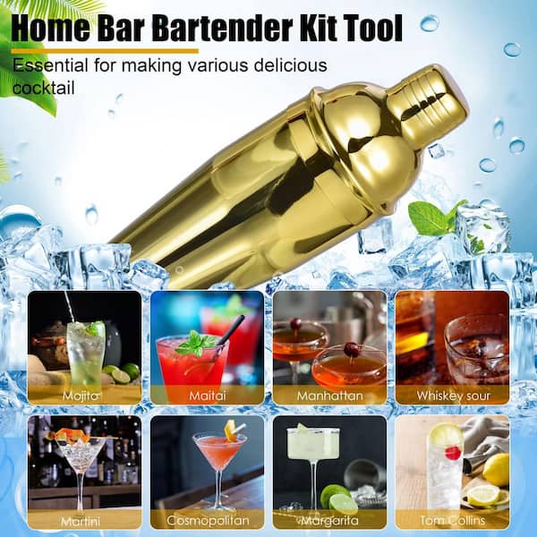 Ｂａｒｔｅｎｄｅｒ １２ 12-Piece Bartending Kit, Bar Bartender Tools with Stylish