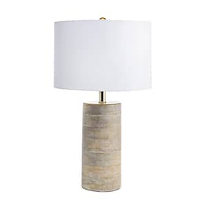 Berry 21 in. Natural Traditional Table Lamp with Shade
