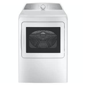 Profile 7.4 cu.ft. Smart Gas Dryer in White with Sanitize Cycle and Sensor Dry, ENERGY STAR