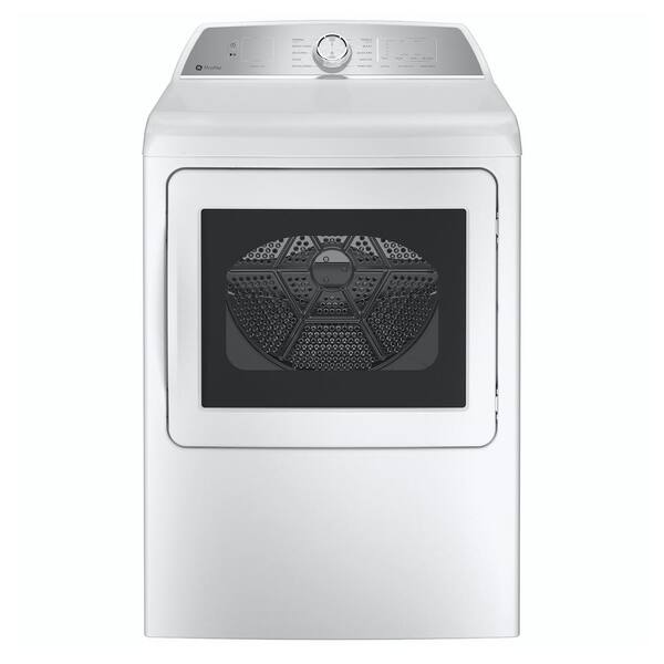 GE Profile 7.4 cu.ft. Smart Gas Dryer with Sanitize Cycle and Sensor Dry in White, ENERGY STAR