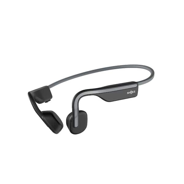 OpenMove Bone-Conduction Open-Ear Lifestyle Headphones with Microphones in Gray