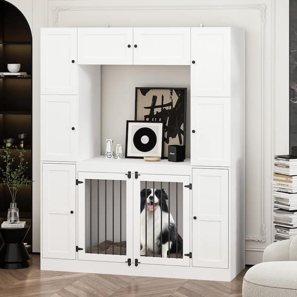 FUFU&GAGA Dog House Storage Cabinet Bookshelf Furniture Style